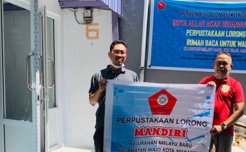 Hadir Perpustakaan Lorong Mandiri di Melayu Baru