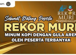 Rekor MURI Minum Kopi Dengan Gula Aren Peserta Terbanyak di Festival Pinisi 2025