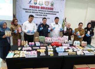 Sinergi Penindakan Kosmetik Ilegal di Makassar, Wujudkan Perlindungan Konsumen