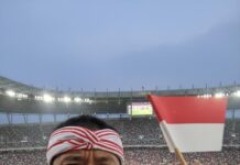 Lawan Brazil, Fans Panatik Timnas Indonesia di Pildun Getarkan Langit Qatar