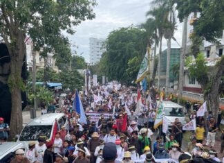 GMKI Cabang Toba Gelar Aksi Damai, Desak Gubernur Sumut Tutup PT. Toba Pulp Lestari