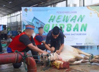 Khidmat dan Penuh Keberkahan, Rutan Depok Gelar Sholat Idul Adha dan Sembelih 16 Hewan Kurban