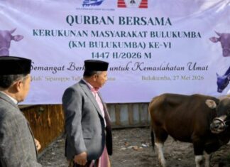 KM Bulukumba Kembali Gelar Qurban Bersama, Bupati: Bukti Cinta untuk Daerah