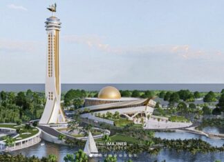 Alhamdulillah, Masjid Rp1 Triliun Wakaf Amran Sulaiman Tutup Kubah, Siap Digunakan Umat Paling Lambat 2027